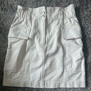 H&M Cream Cargo Skirt